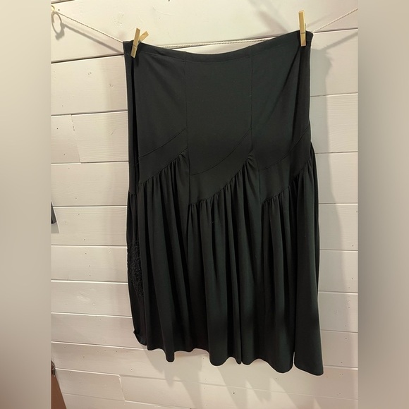 ❣️🖤 CRAZY LINE – Black Embroidered Skirt Size 14 - Picture 4 of 9